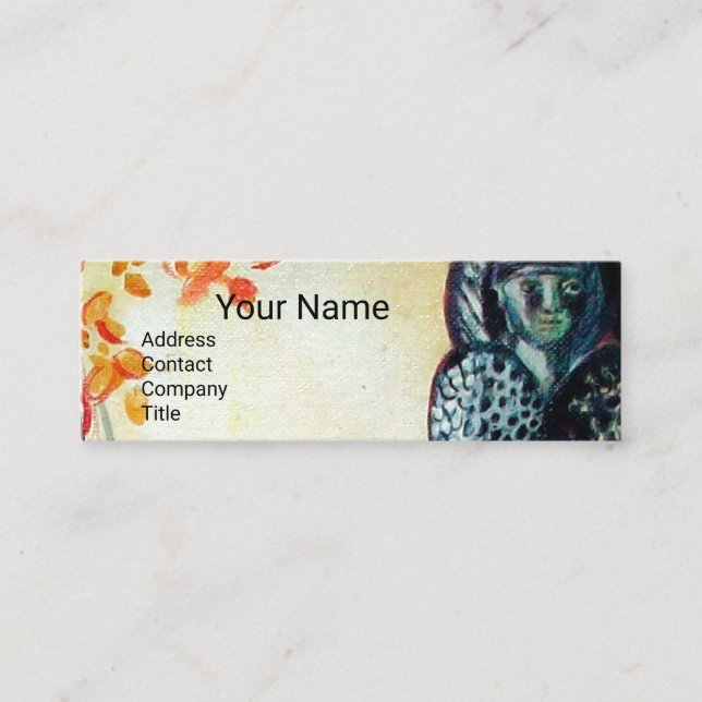 Carte De Visite Mini GOLDEN DREAM Yoga Instructeur, Méditation, Jardin  (Devant)