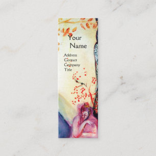 Carte De Visite Mini GOLDEN DREAM Yoga Instructeur, Méditation, Jardin