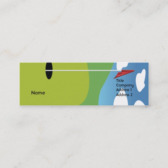 Carte De Visite Mini Golf - Skinny (Devant)