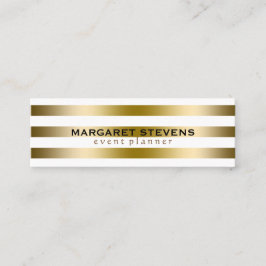Carte De Visite Mini Grandes Blancs Et Or Design Moderne