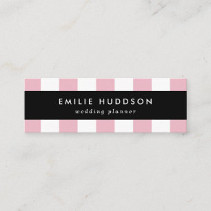 Carte De Visite Mini Grandes Pink, Grandes Blances, Motif Gratté