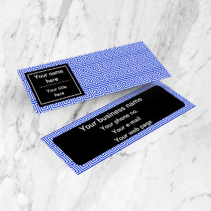 Carte De Visite Mini Grec Meander Carré Motif