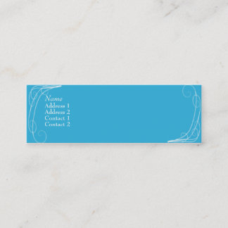 Carte De Visite Mini Gribouillis bleus - maigres