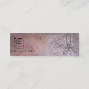 Carte De Visite Mini Grunge florale ruinée