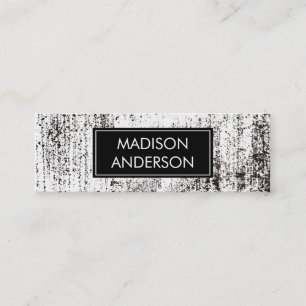 Carte De Visite Mini Grunge Noir