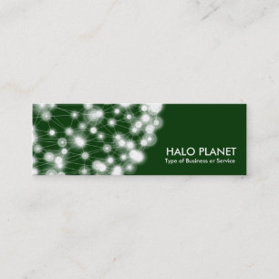 Carte De Visite Mini Halo Planet - Vert foncé