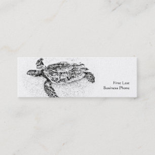 Carte De Visite Mini Honu - tortue de mer hawaïenne