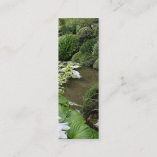 Carte De Visite Mini Hosta dans un jardin de zen