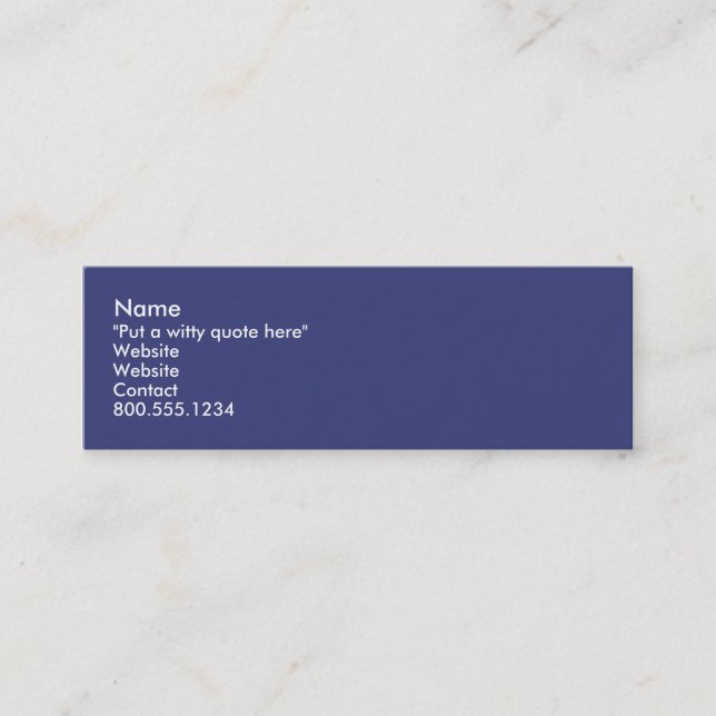 Carte De Visite Mini I Nerds (Devant)