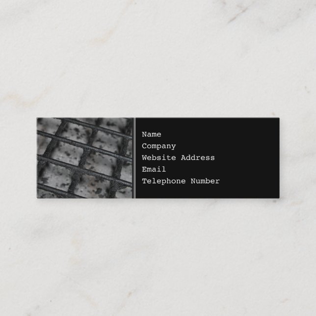 Carte De Visite Mini Image de gril de BBQ (Devant)