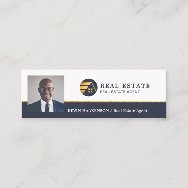 Carte De Visite Mini Immobilier professionnel | Mise en page photo (Devant)