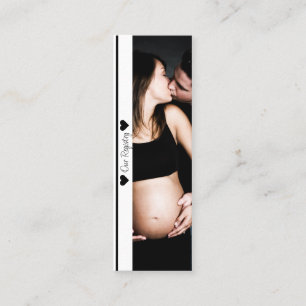 Carte De Visite Mini Insertion minimale du registre du Baby shower phot