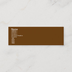 CARTE DE VISITE MINI INSPIREZ LA TERRE