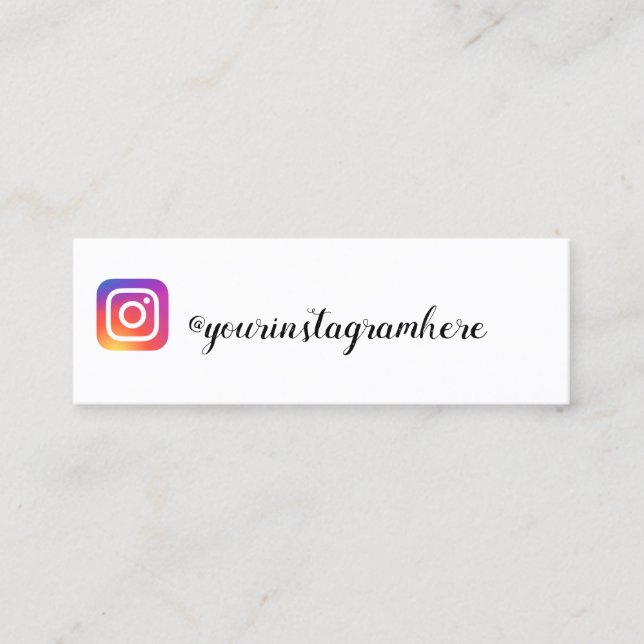 Carte De Visite Mini instagram (Devant)