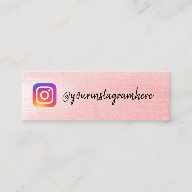 Carte De Visite Mini instagram (Devant)