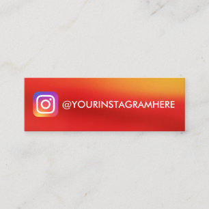Carte De Visite Mini Instagram GRADIENT DE COULEUR