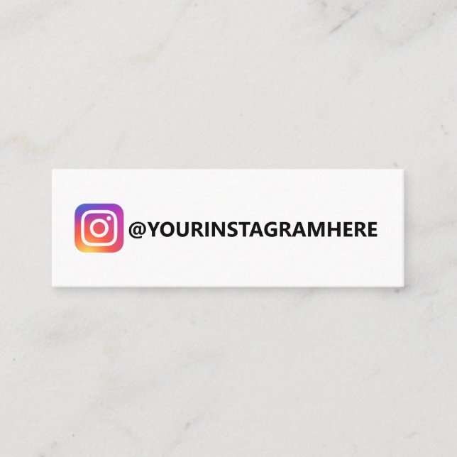 CARTE DE VISITE MINI INSTAGRAM SIMPLE (Devant)