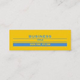 Carte De Visite Mini Jaune et bleu