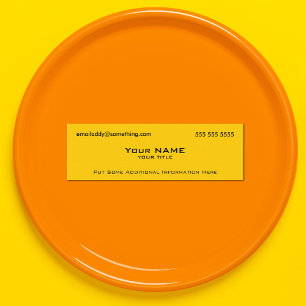 Carte De Visite Mini Jaune moderne