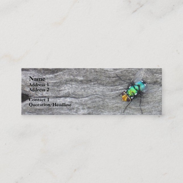 Carte De Visite Mini je vole (Devant)