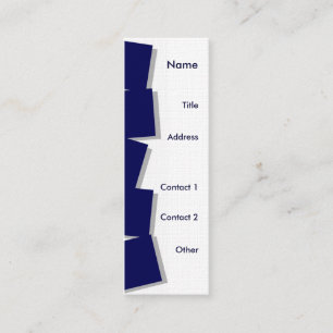 Carte De Visite Mini Jeter un coup d'oeil les blocs croulants