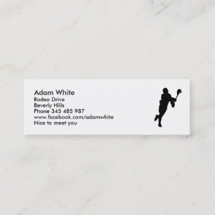 Carte De Visite Mini Joueur de lacrosse