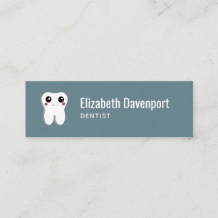 Carte De Visite Mini Joyeux sourire Dental Tooth Cute