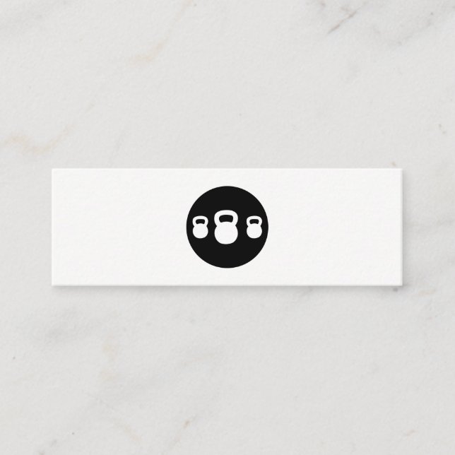 Carte De Visite Mini Kettle Bell Personal Trainer (Devant)