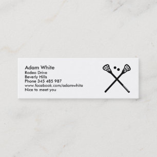 Carte De Visite Mini Lacrosse