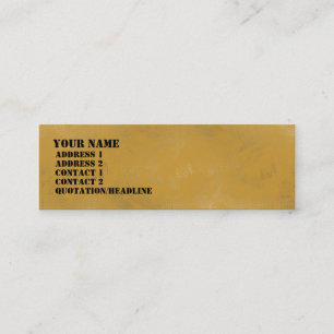Carte De Visite Mini Lave-vaisselle jaune ocre