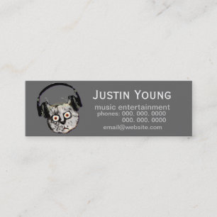 Carte De Visite Mini le DJ promotionnel/musique électronique