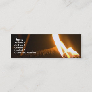 Carte De Visite Mini Le feu