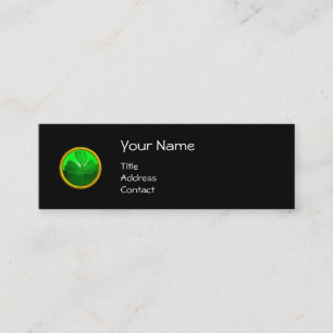 CARTE DE VISITE MINI LE JOUR DE SAINT PATRICK CAT WITH GREEN IRISH