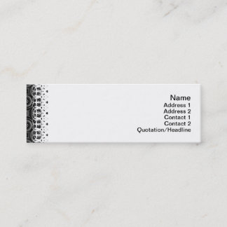 Carte De Visite Mini Le noir ondule petit