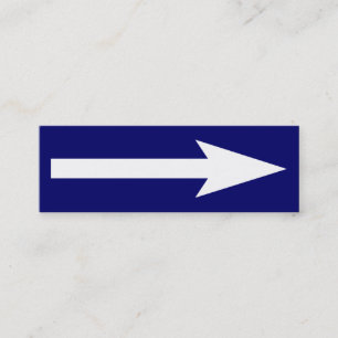 Carte De Visite Mini Le point entier - bleu foncé et blanc