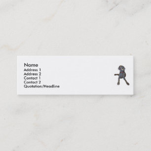 Carte De Visite Mini Le profil carde Weimaraner