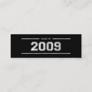 Carte De Visite Mini Le signet d'obtention du diplôme carde - 2009 -