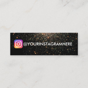 Carte De Visite Mini L'espace et les étoiles Galaxie des médias sociaux