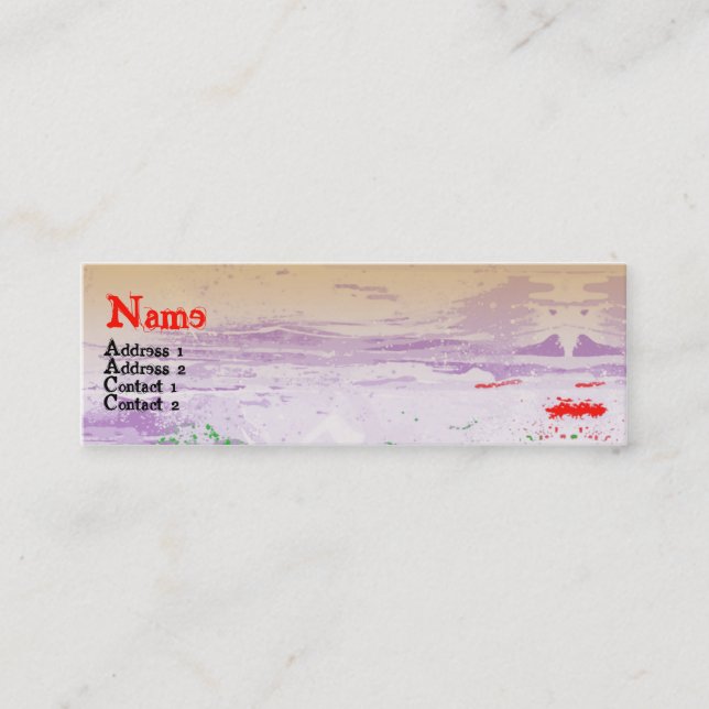 CARTE DE VISITE MINI LÈVRES (Devant)