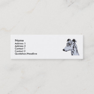 Carte De Visite Mini Lévrier