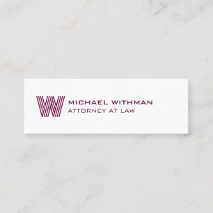 CARTE DE VISITE MINI LIGNE MODERNE LOGO MONOGRAMME COMMERCIAL