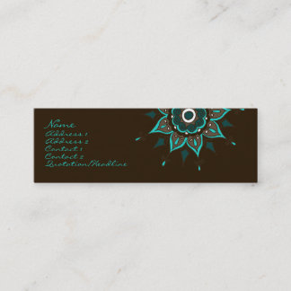 Carte De Visite Mini L'Inde ! Teal • Profilecard