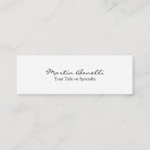 Carte De Visite Mini Linen Slim Spécial Unique Moderne Professionnel
