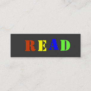 Carte De Visite Mini LISEZ le signet pour customiser