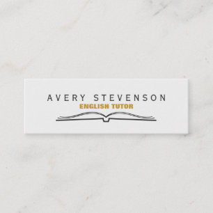 Carte De Visite Mini Livre ouvert Tutor