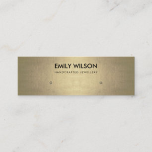 CARTE DE VISITE MINI LOGO DE REGAL FAUX PALE GOLD STUD EARRÊT AFFICHER