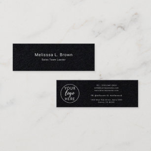 Carte De Visite Mini Logo de société personnalisé Style typographique m