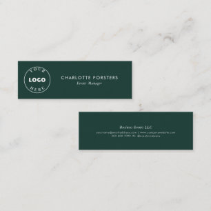 Carte De Visite Mini Logo d'entreprise moderne Employés d'entreprise or