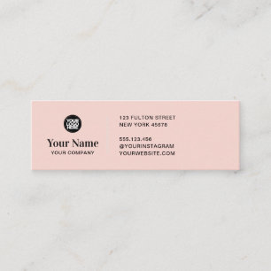 Carte De Visite Mini Logo personnalisé de petite entreprise simple mode