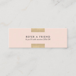 Carte De Visite Mini L'or chic moderne élégant de KraftPrinted